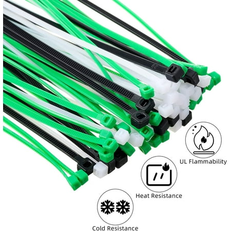 HIGH QUALITY HEAVY DUTY TIES ALL SIZES GREEN PLASTIC CABLE TIES WIRE TIES